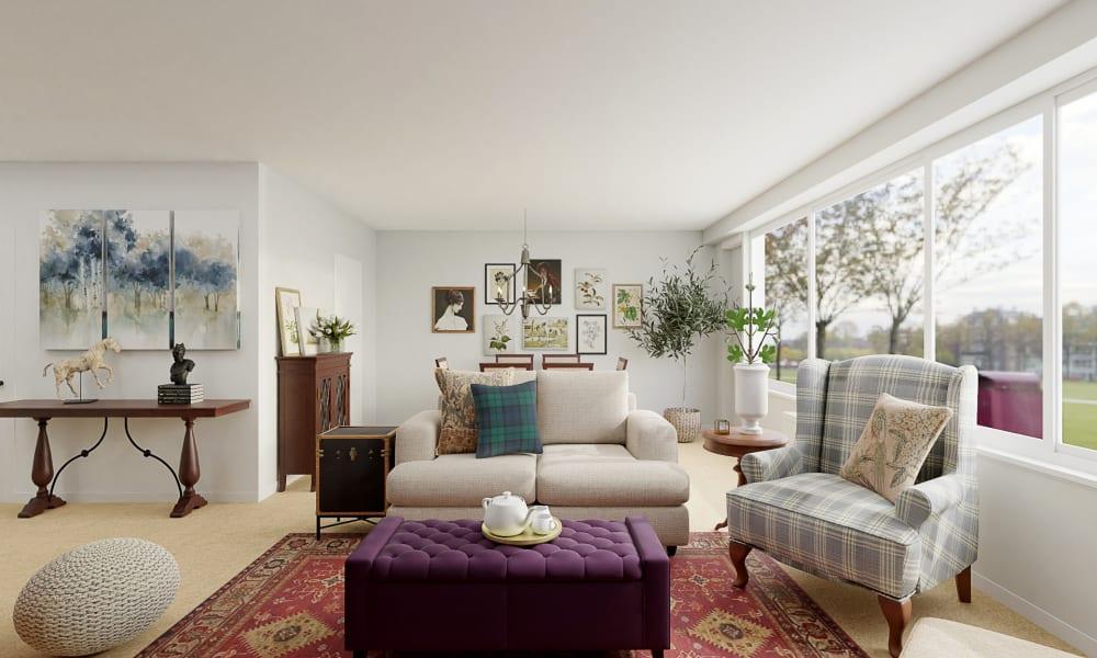 An Inspiring Classic Eclectic Living Room