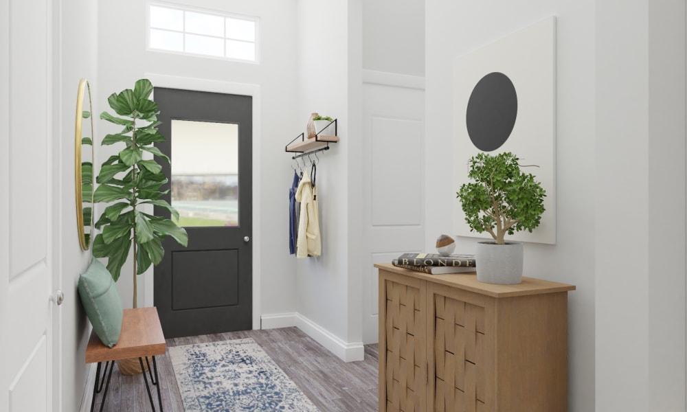 Clean Modern Entryway to Keep Everything Organized