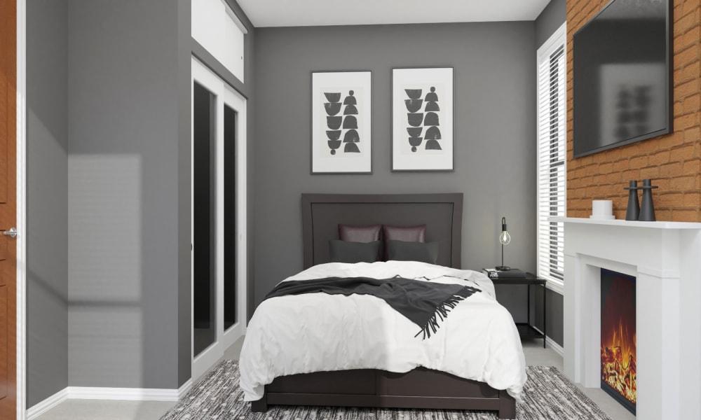 Sleek Mid-Century Masculine Bedroom Oasis