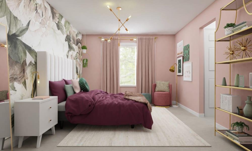 Jewel-Inspired Eclectic Glam Modern Bedroom