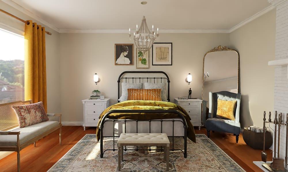 A Vintage Bedroom With Pops Of ‘Rust’ic Accents 