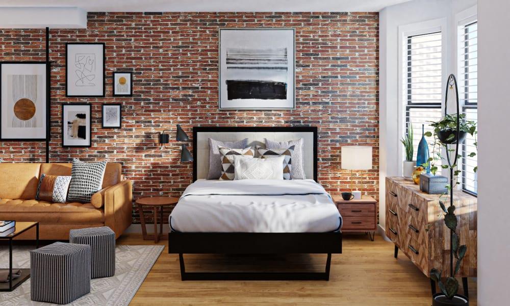 Brick Walls & Monochrome Patterns: An Industrial Studio