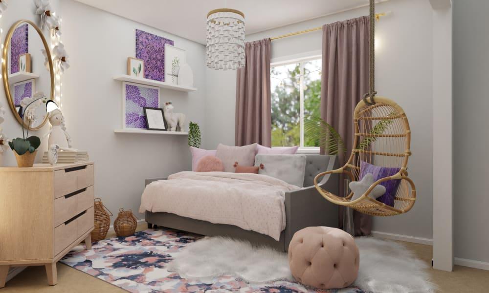 An Eclectic Bedroom Designed For A Damsel 