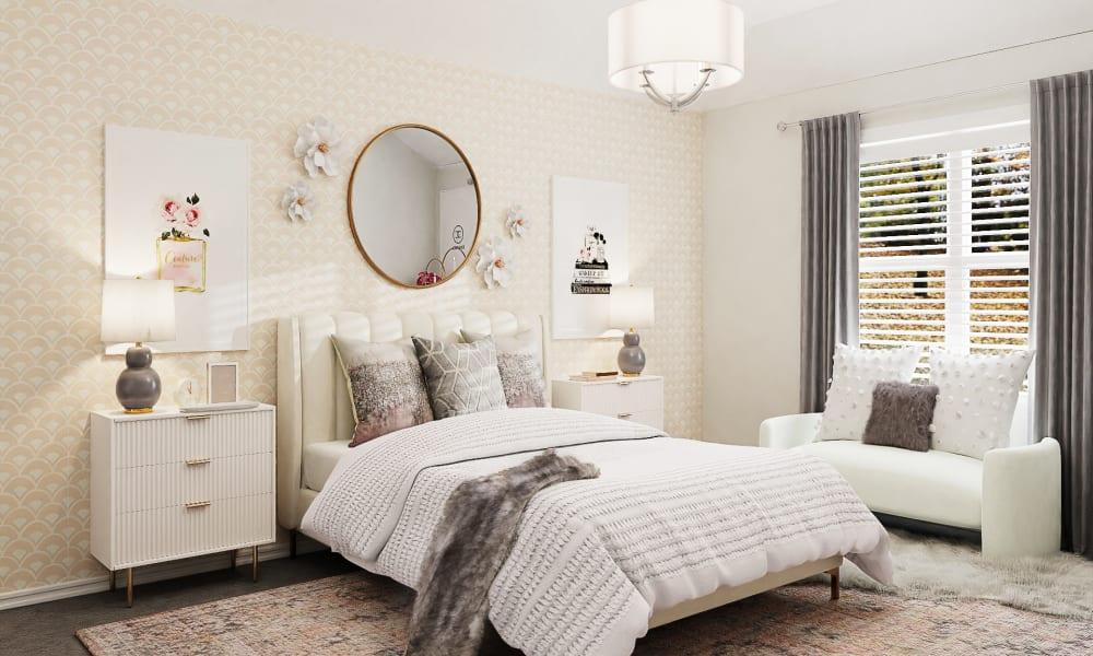 A Glam Bedroom That Invites The Season Of Spring