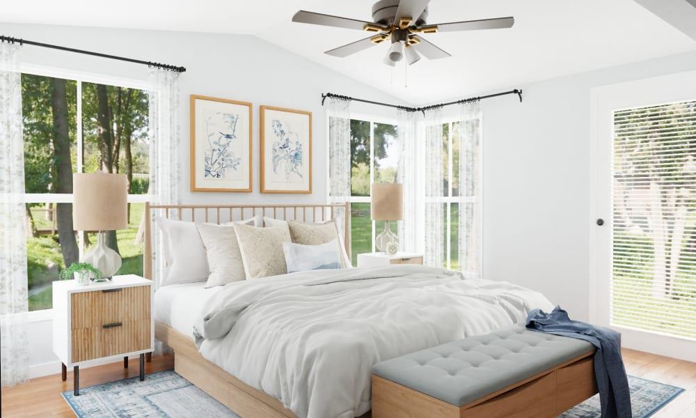 Breezy & Blue: A Coastal Transitional Bedroom