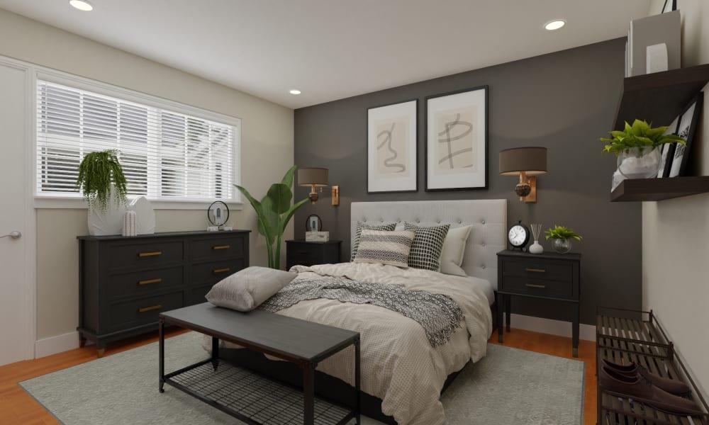 Brass & Metal Accents: A Modern Industrial Bedroom
