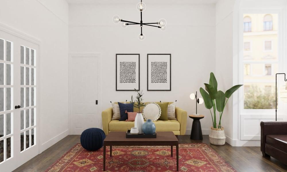A Bold Mid-Century Modern Living Room
