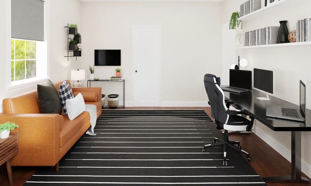 Black & White Style: An Industrial Home Office