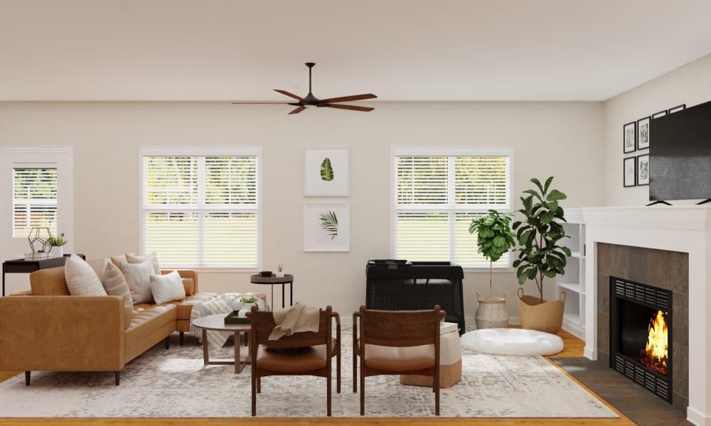 Mid-Century Modern Living Room In Neutral Palette