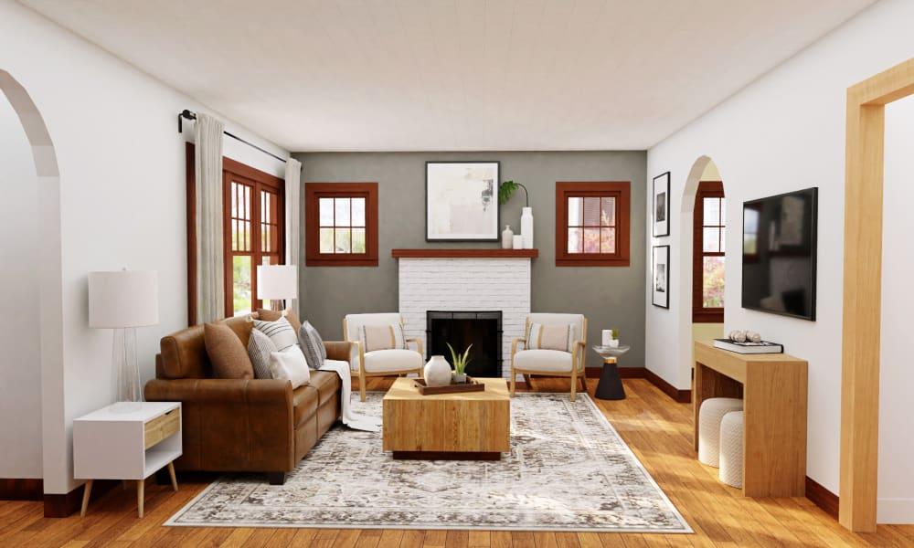 Simple Yet Chic: Mid-Century Modern Living Room