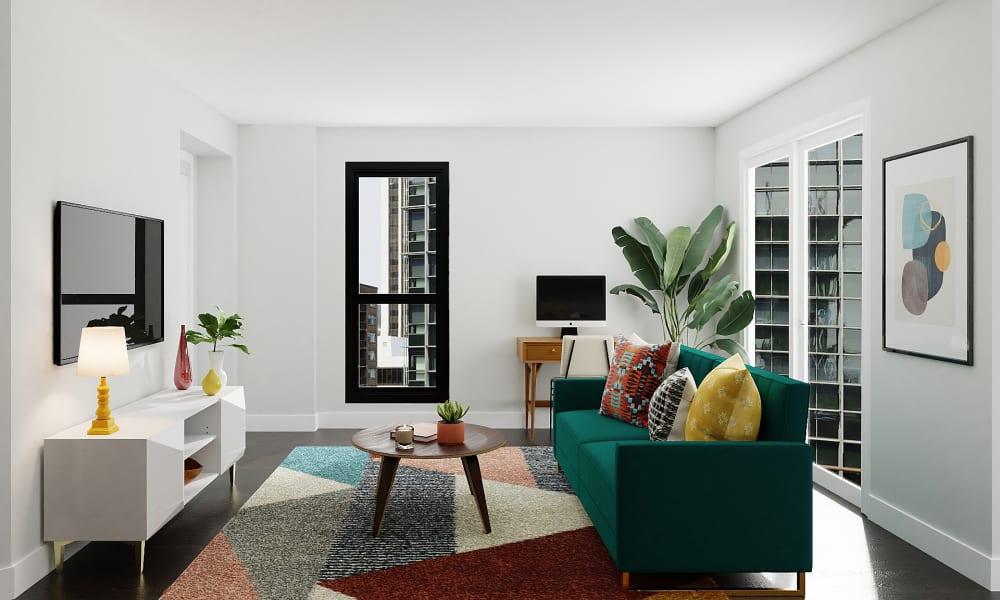 Novogratz Skylar Coil Futon: An Eclectic Living Room