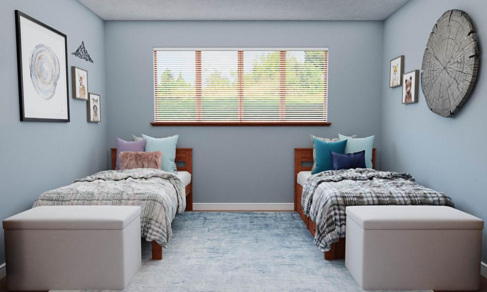 A Transitional Kids Bedroom Meant For Twin Boys