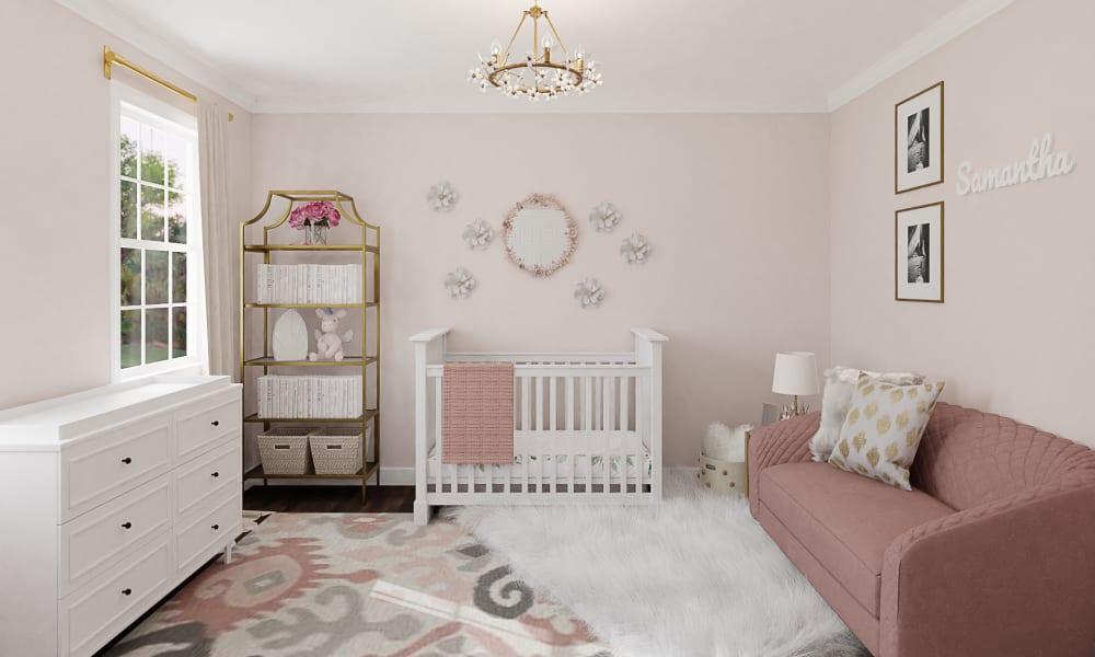 A Glam Transitional Nursery For The Little Ones