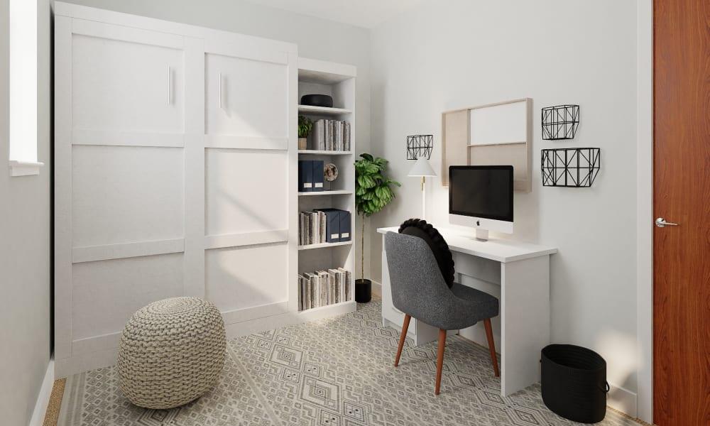A Minimal Home Office & Guest Bedroom
