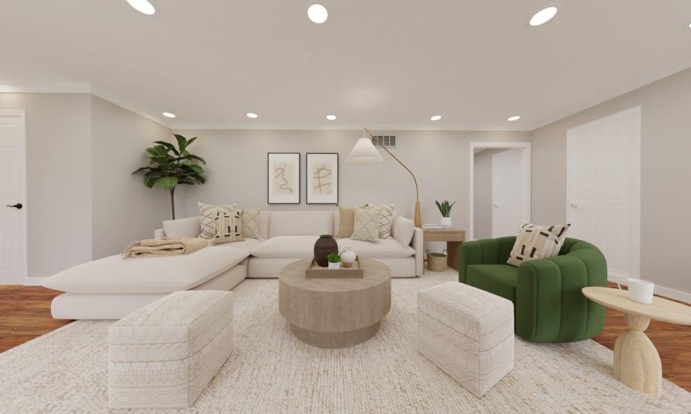 Contemporary Living Room with Neutral Color Palette