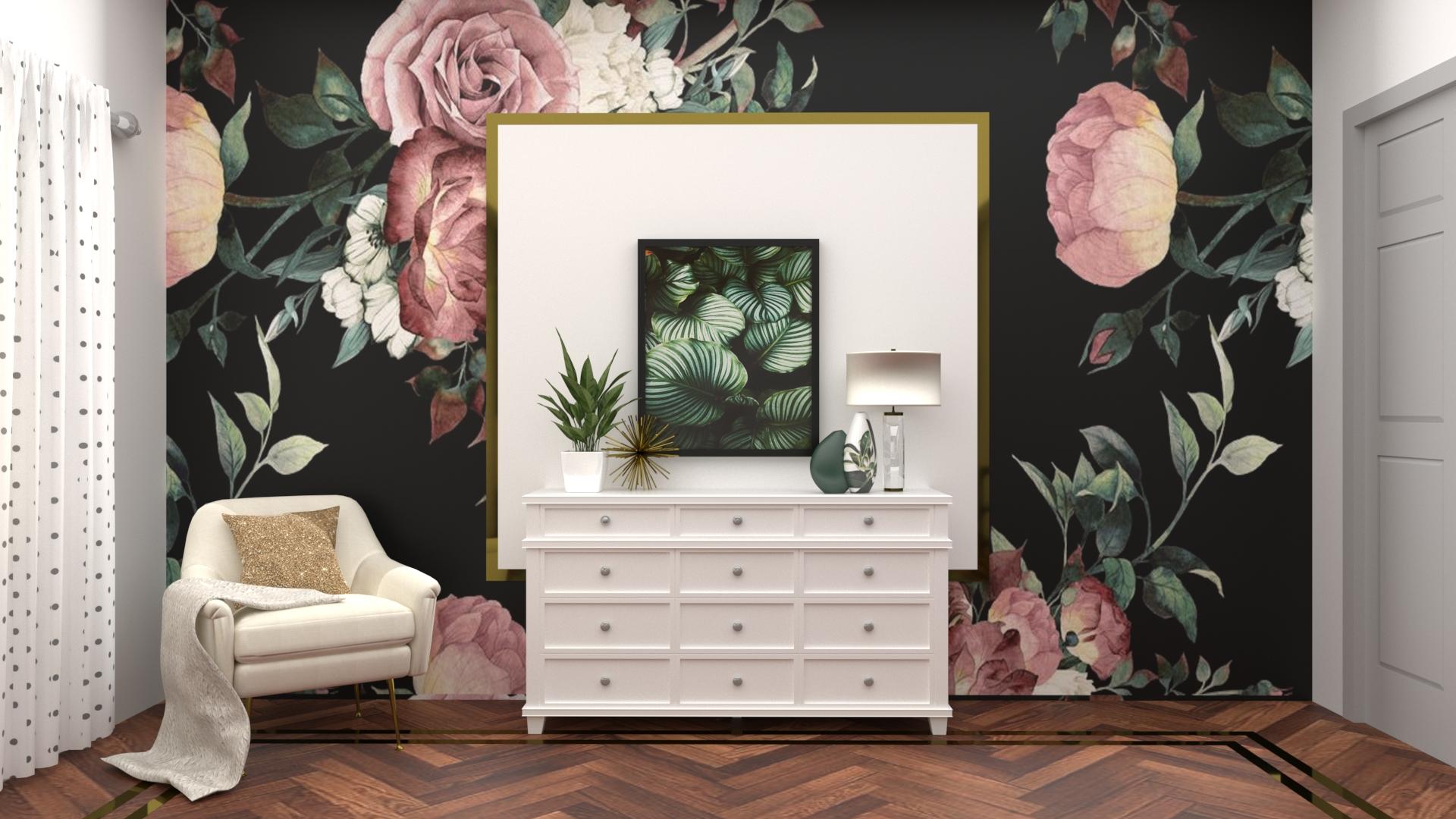 Make A Flower Statement: Elegant Eclectic Living Room