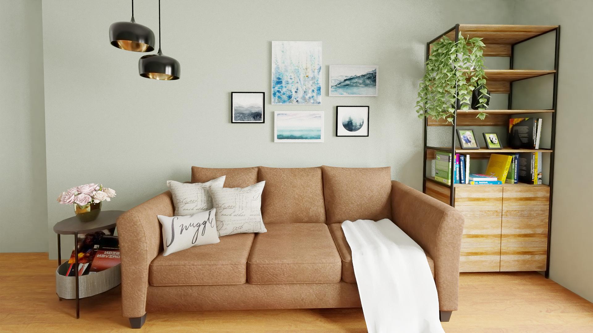 Mastering the Art of Decorating Small Spaces: Urban Farmhouse Living Room