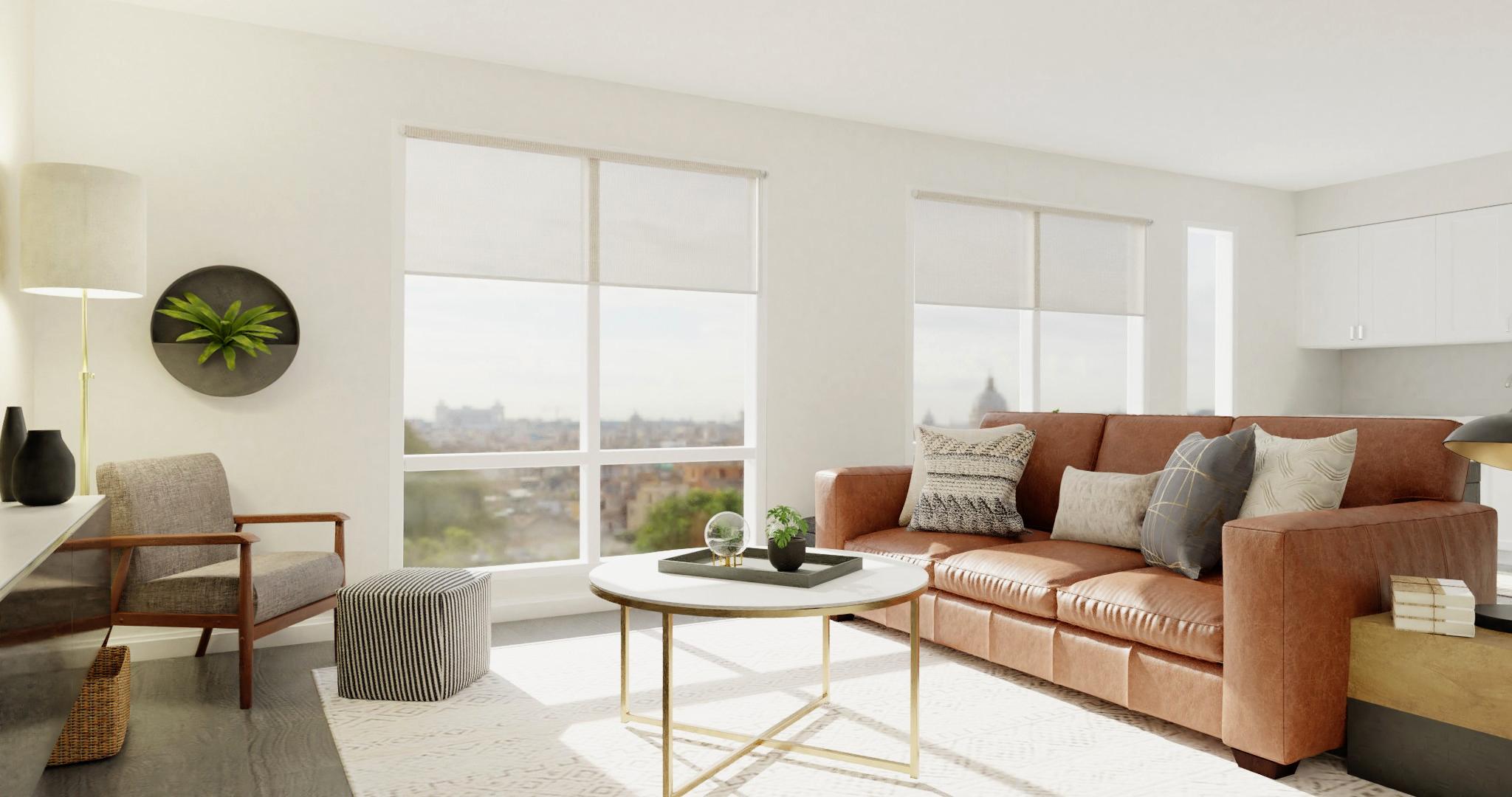Rich Textures + Earth Tones: Modern Rustic Living Room