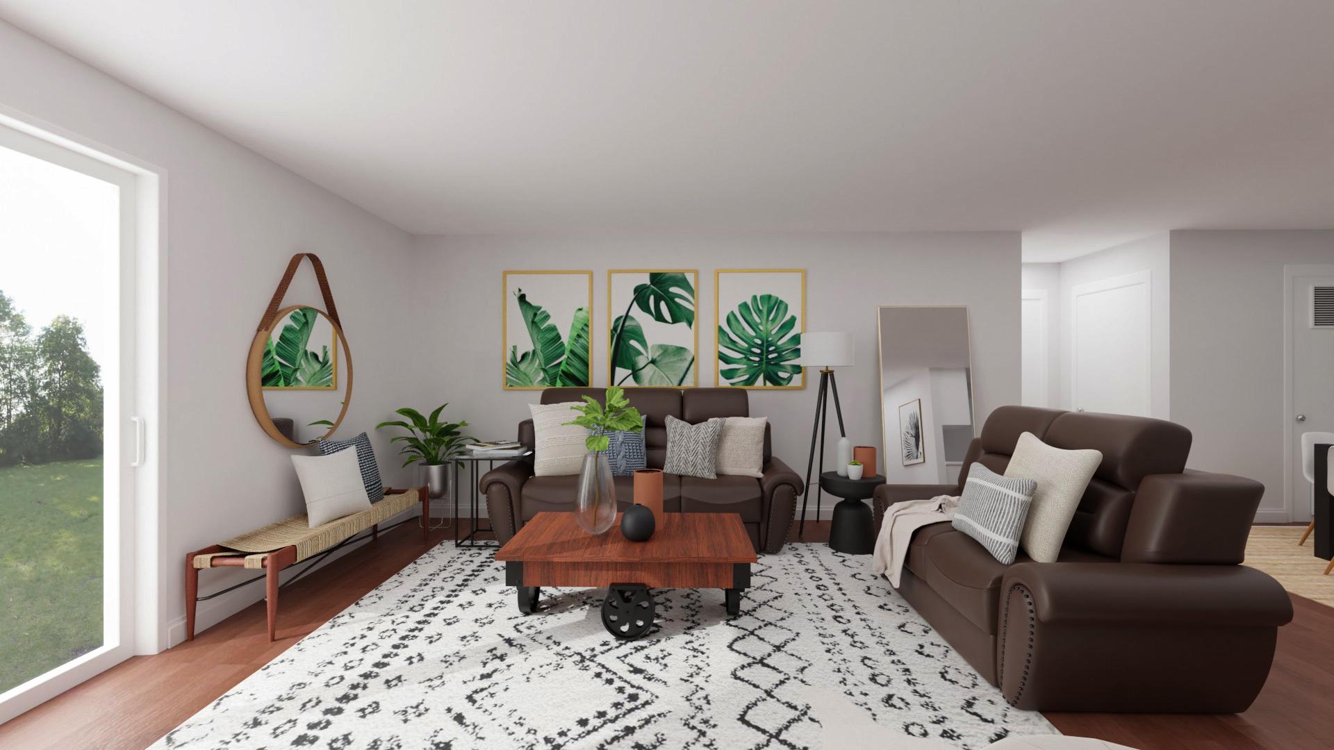 Masculine Color Palette: Urban Modern Living Room