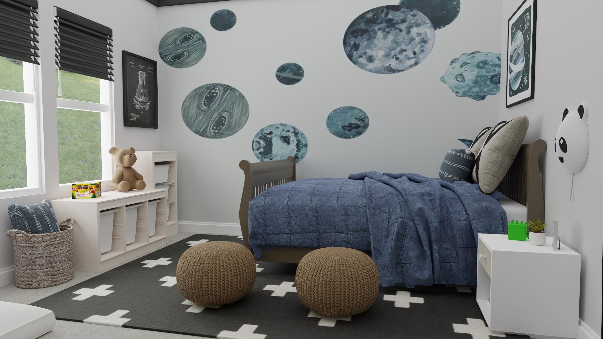 Space Inspired: Urban Transitional Kid's Room