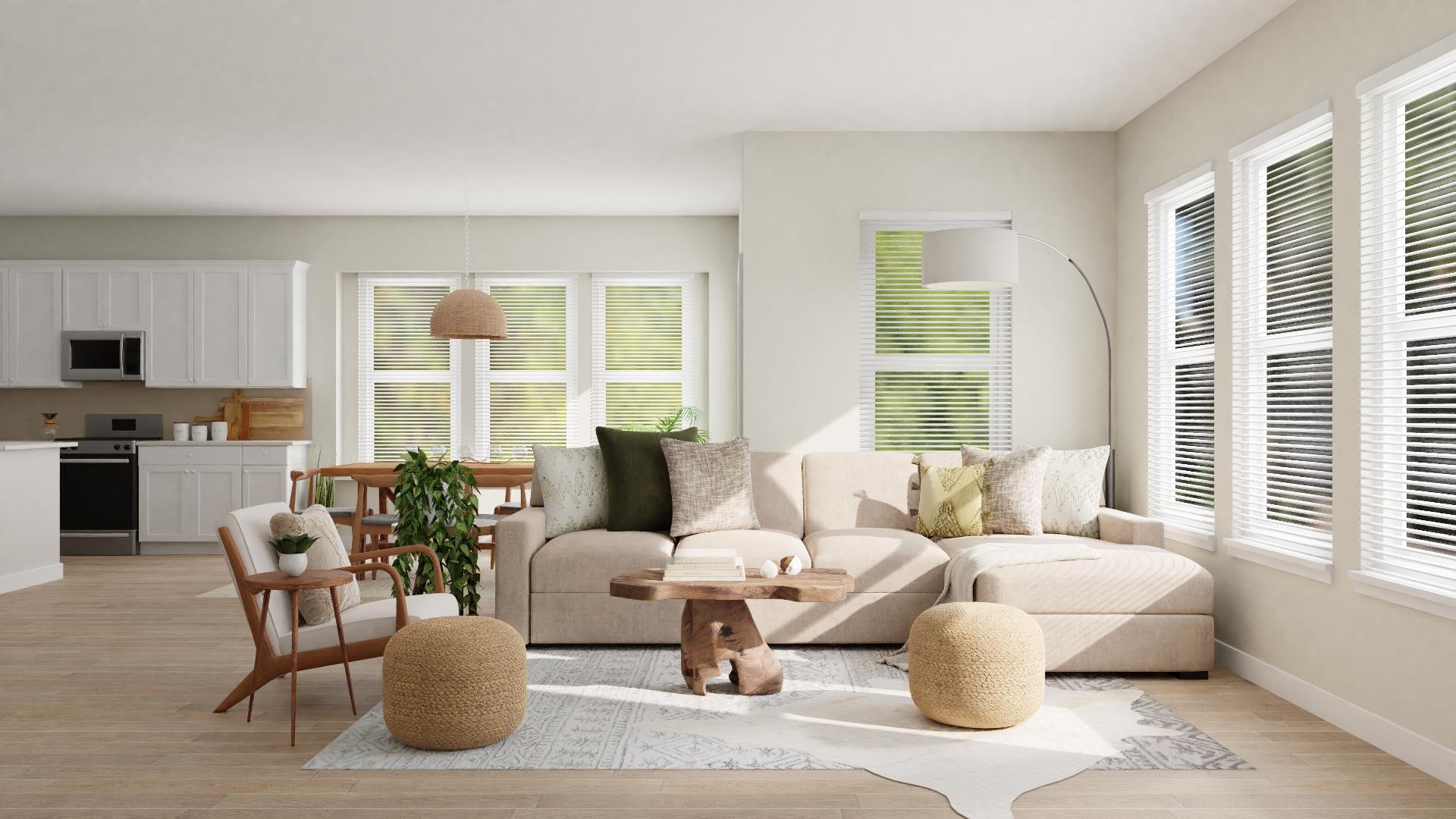 An Open Space for This Scandinavian Living Room