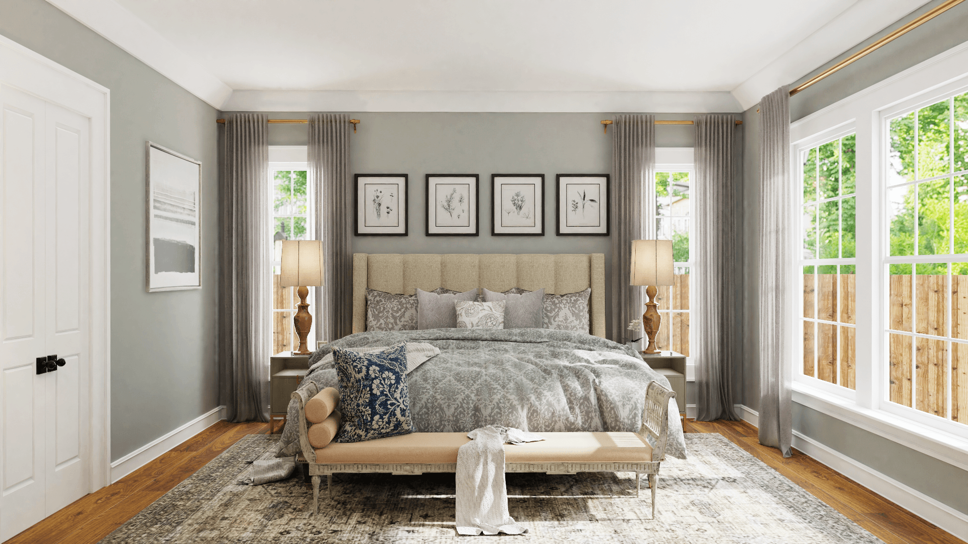 A Floral Divine: French Country Bedroom