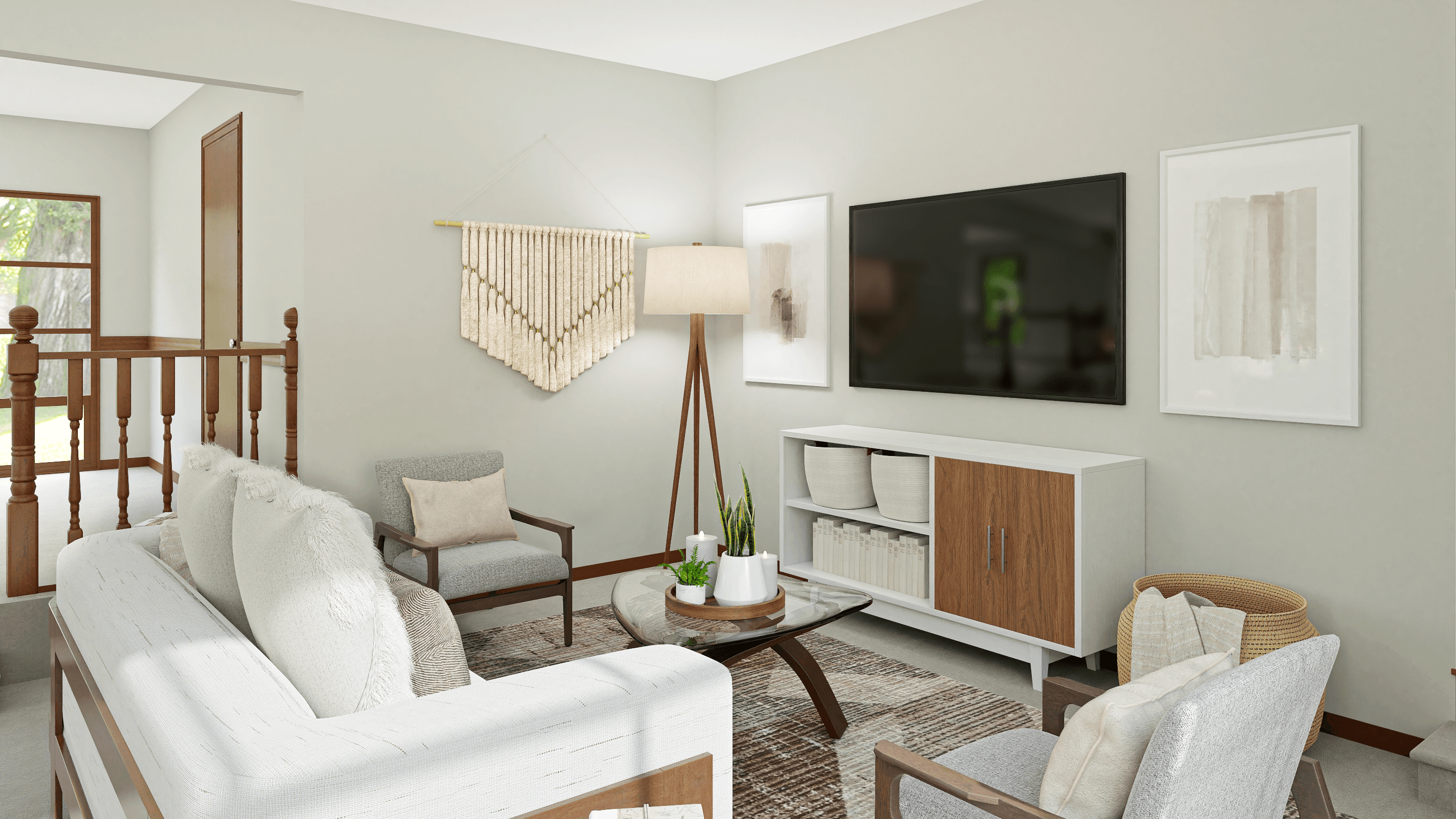 Boho Bliss: A Modern Living Room