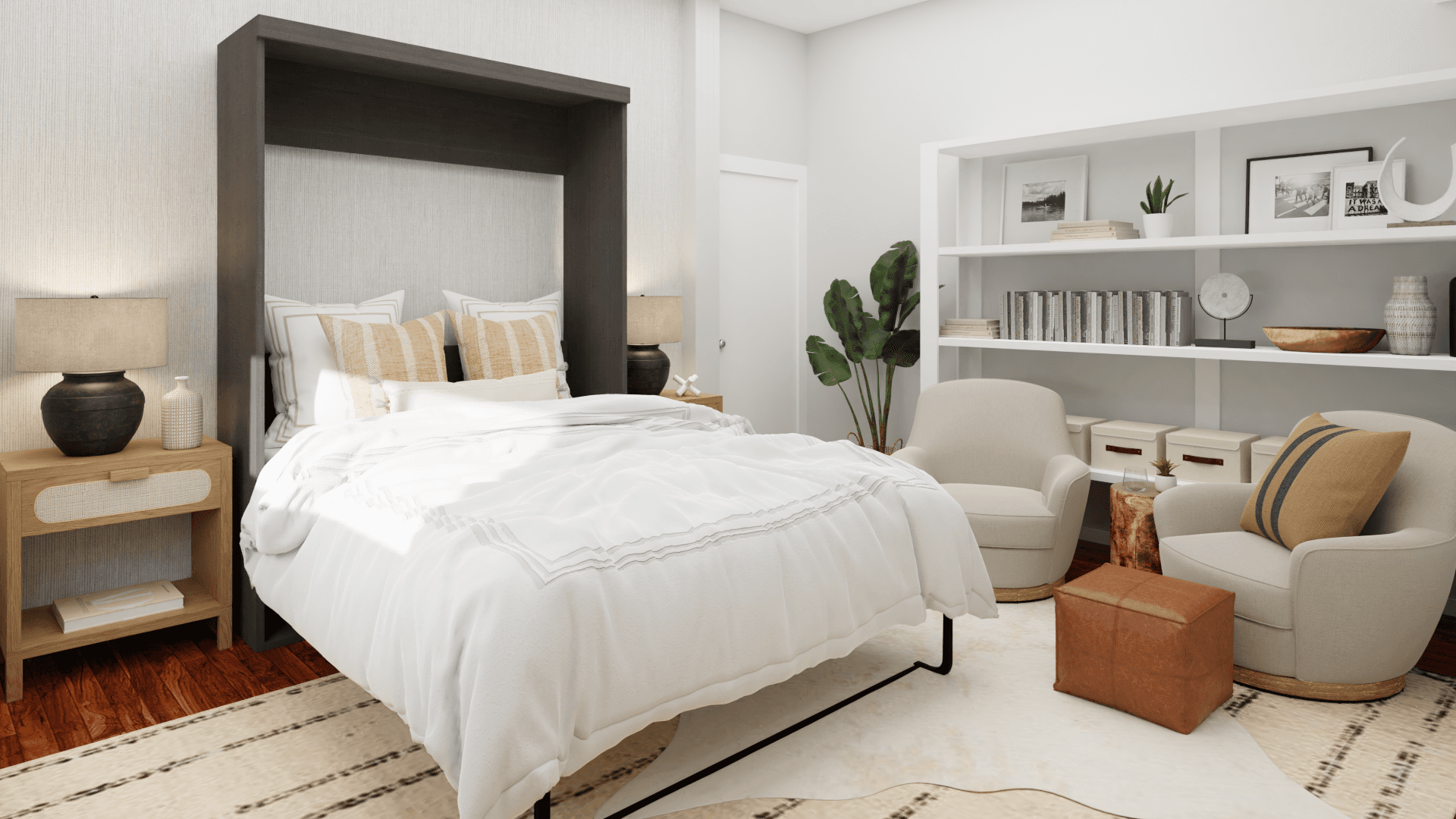 Colquitt Murphy Bed: A Modern Rustic Bedroom