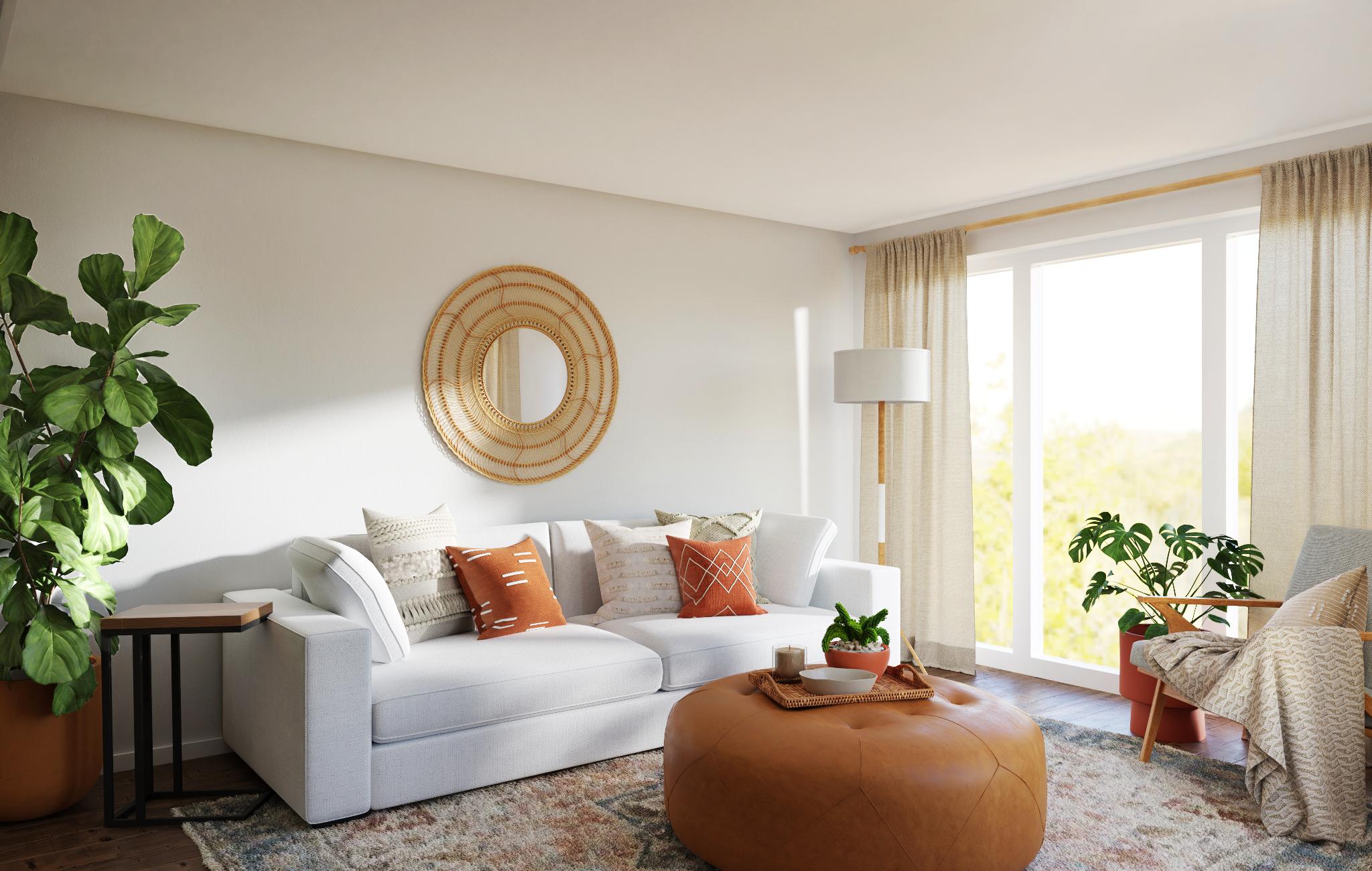 Simple Yet Posh: A Modern Bohemian Living Room