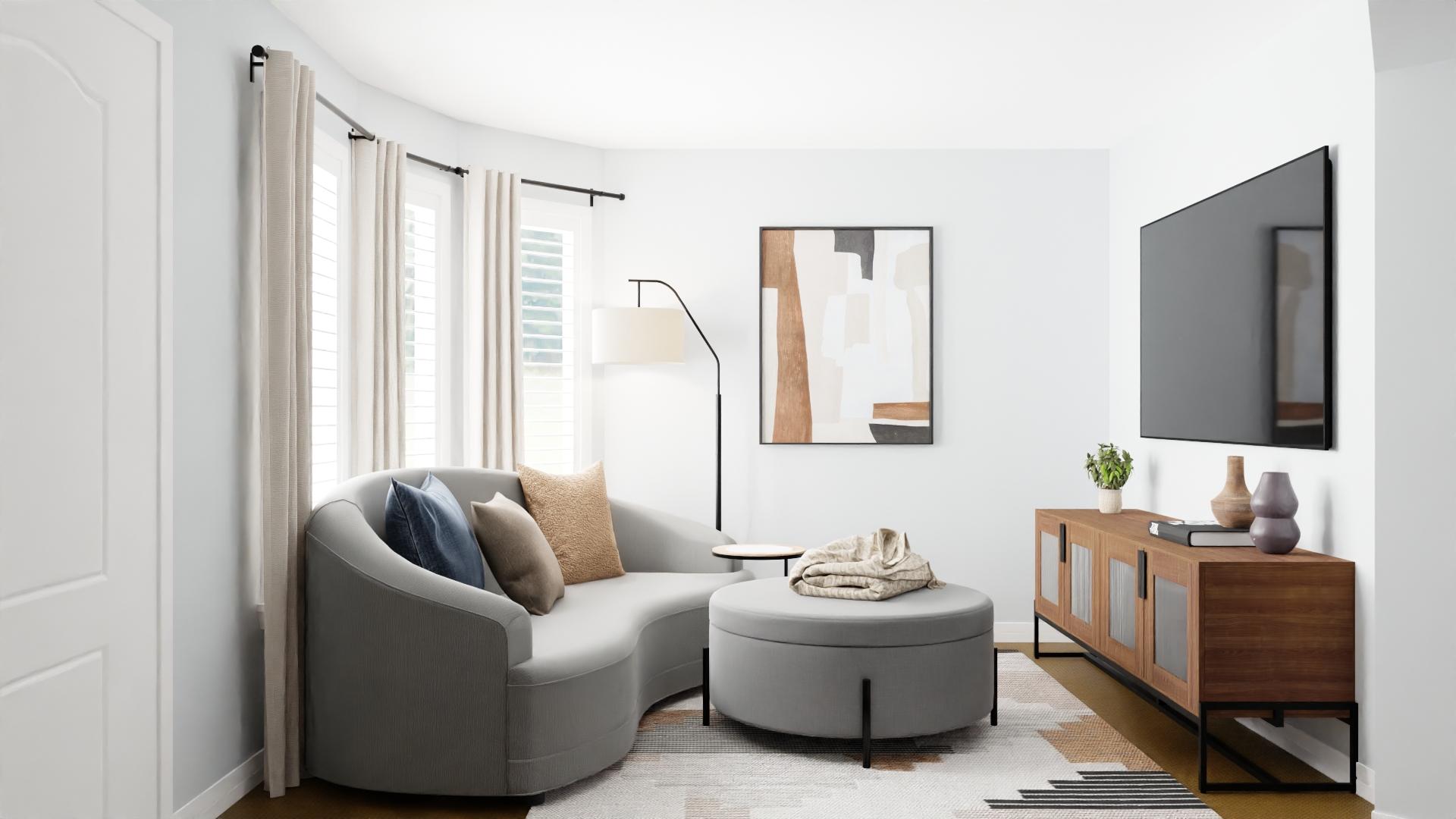 Contemporary Living Room: Tiny Spaces
