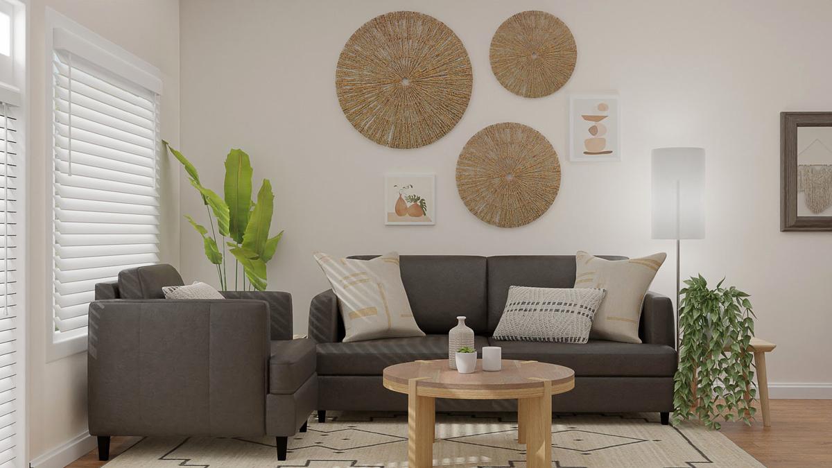 Tiny Spaces: Rustic Boho Living Room | Spacejoy