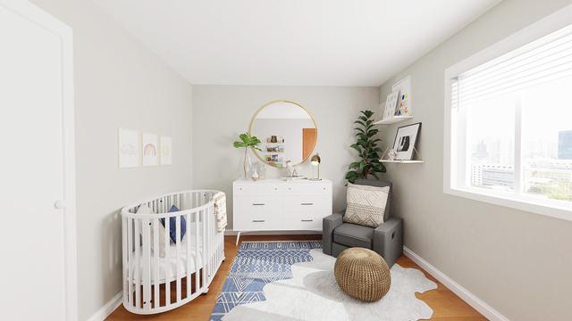 Cozy + Neutral: Modern Minimalist Nursery | Spacejoy